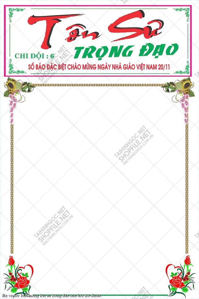 file vector bao tuong ton su trong dao cua hoc tro